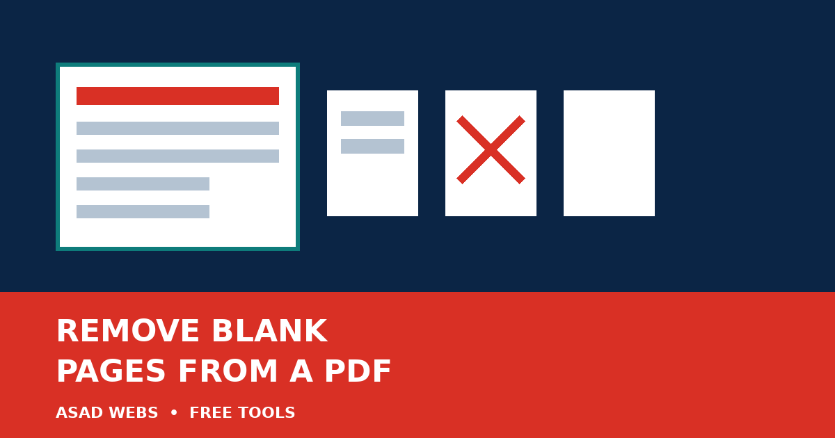 Guide cover: How to Remove Blank Pages From a PDF Online — clean up empty pages