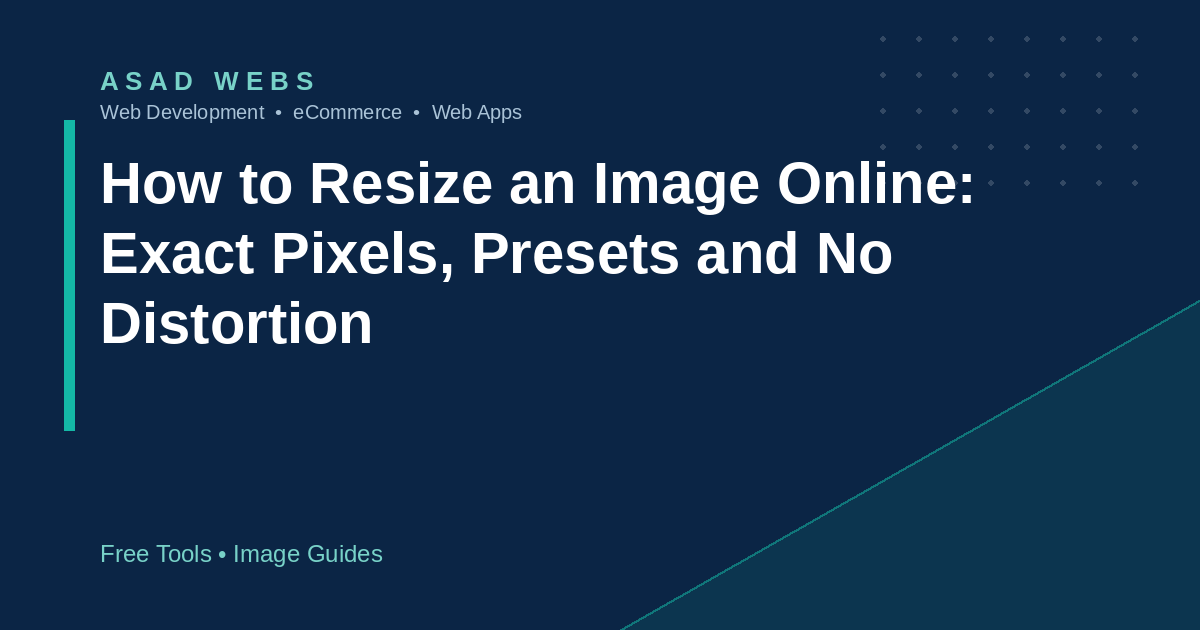 Image resizer tool with social media preset dimensions and a megapixel chart