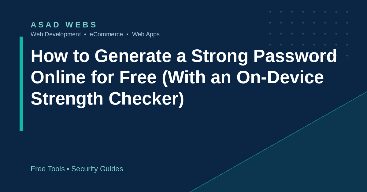 Password generator tool creating a random 16-character password with an entropy chart by length