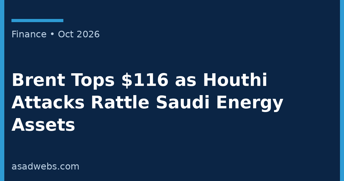 Finance cover: Brent crude tops $116 as Middle East risks grow