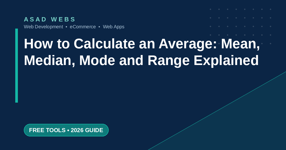 How to calculate an average mean median mode and range with an outlier example explained