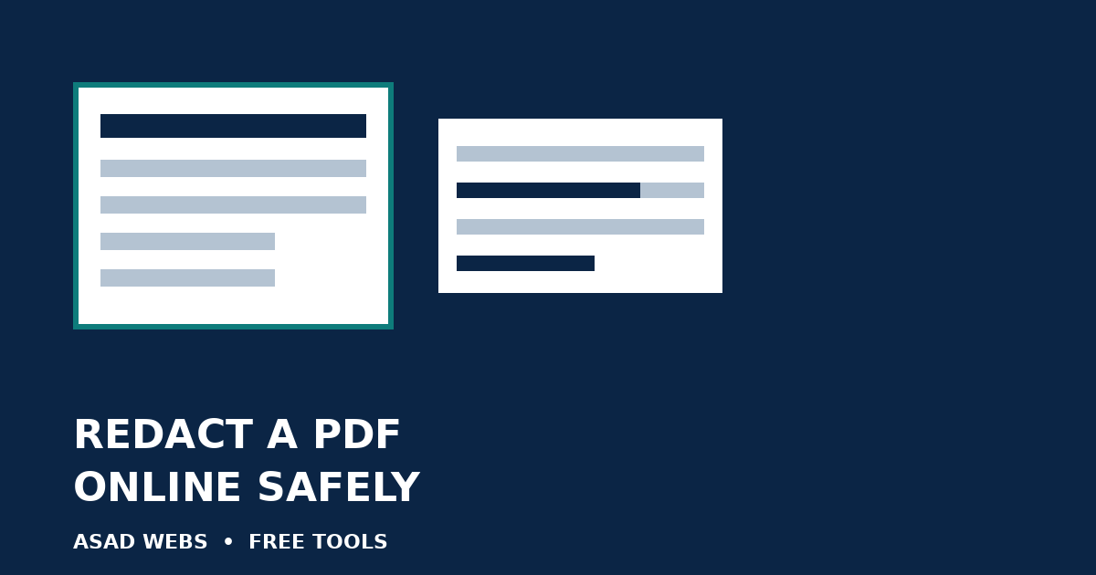 Guide cover: How to Redact a PDF Online — truly remove sensitive text