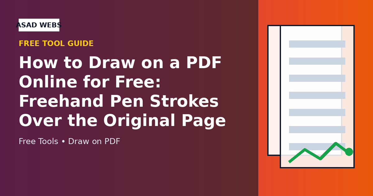 Hand-drawn pen strokes circling text on a PDF page