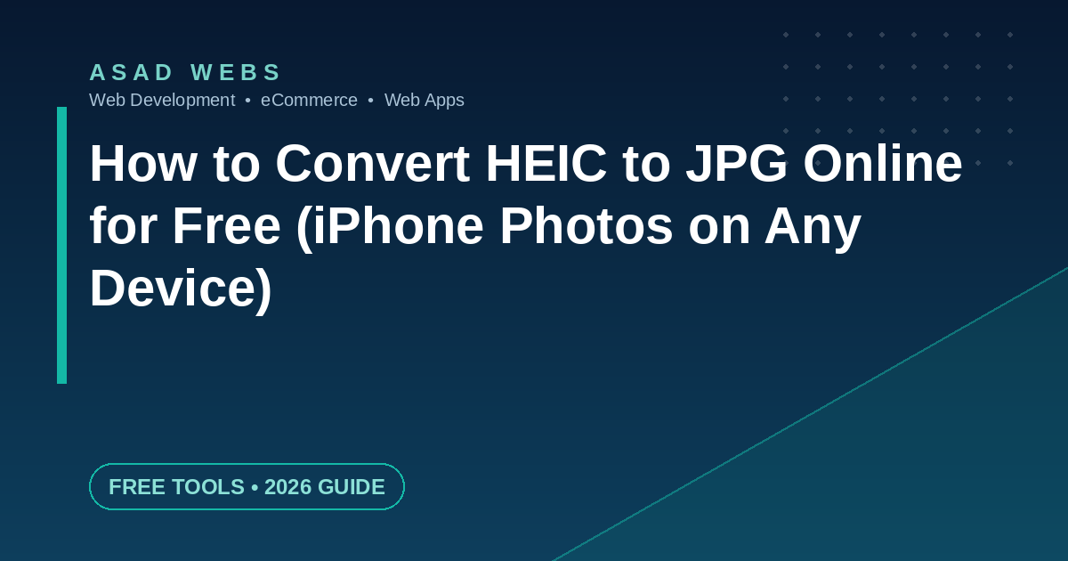 How to convert HEIC to JPG online for free — iPhone photos that open on any device