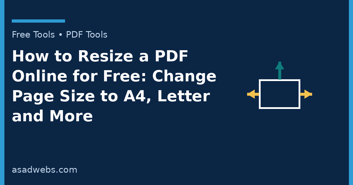 Guide cover: How to Resize a PDF Online — change page size to A4, Letter and more