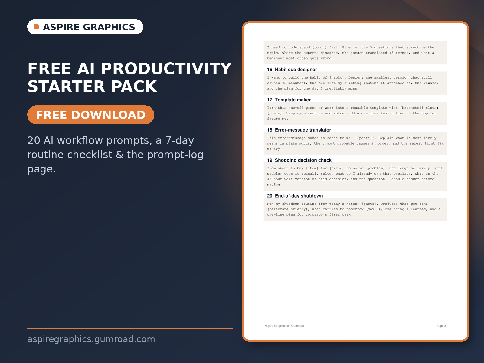 Free AI Productivity Starter Pack