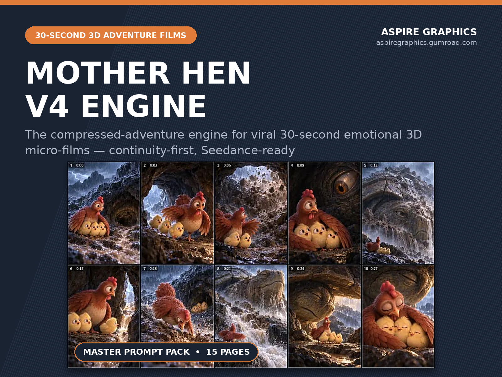 Mother Hen & Three Chicks V4 Adventure Engine