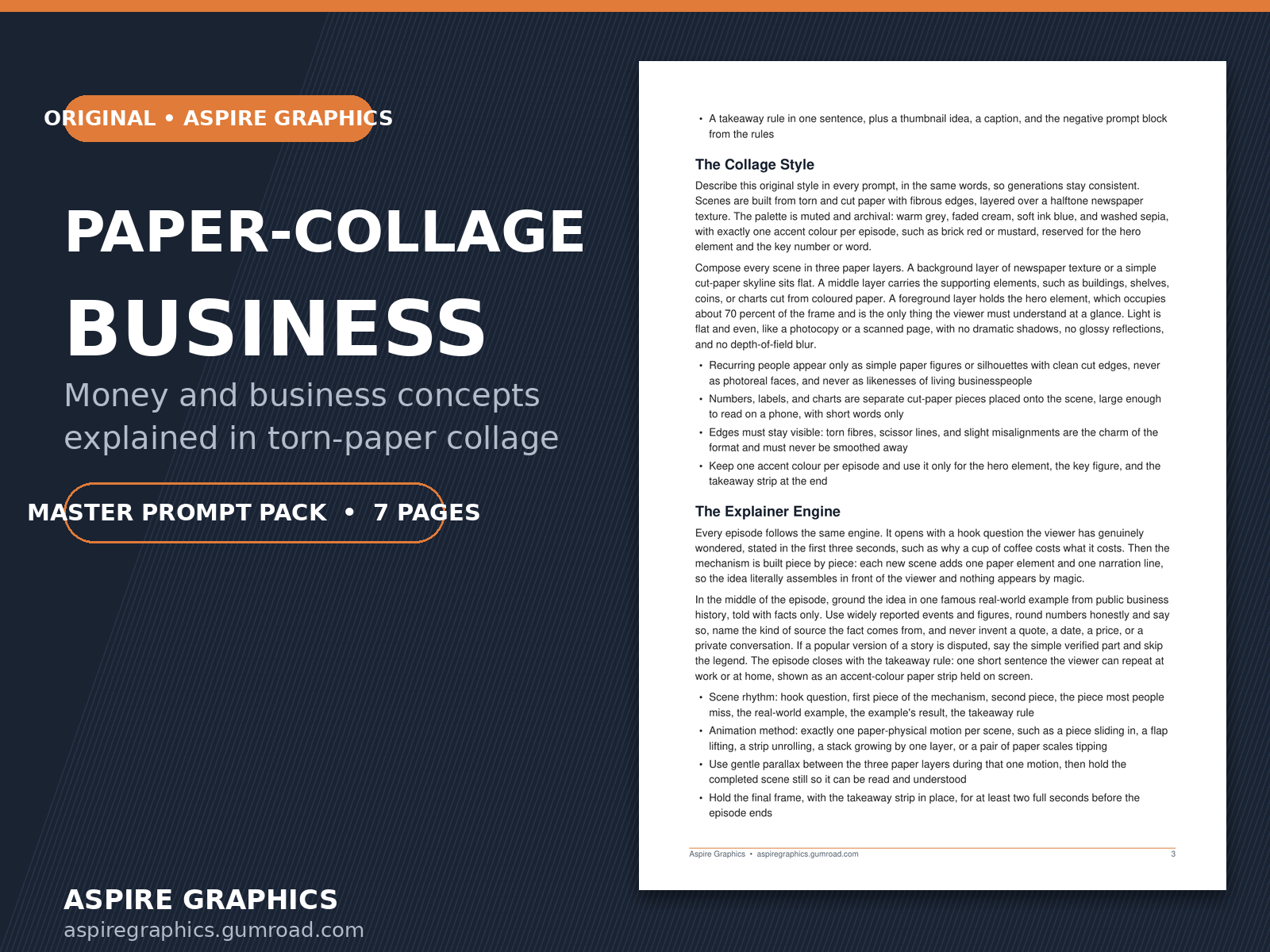 Paper-Collage Business Explainers